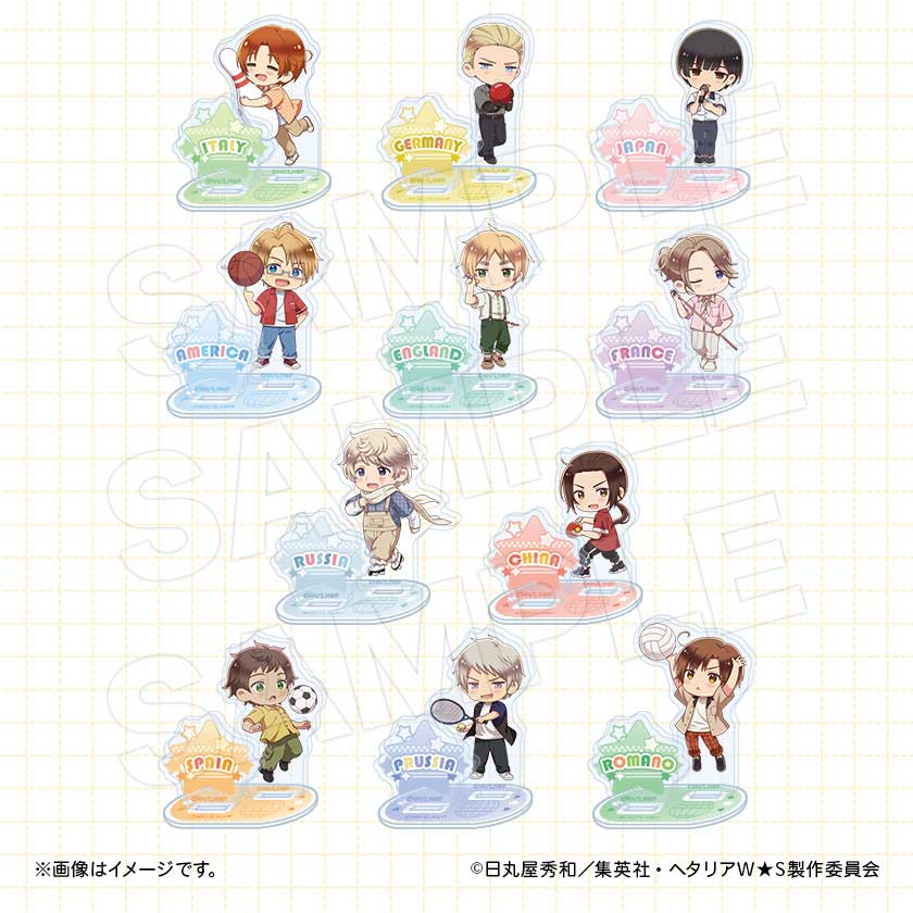 アクリルスタンド（ミニキャラ）のサンプル画像