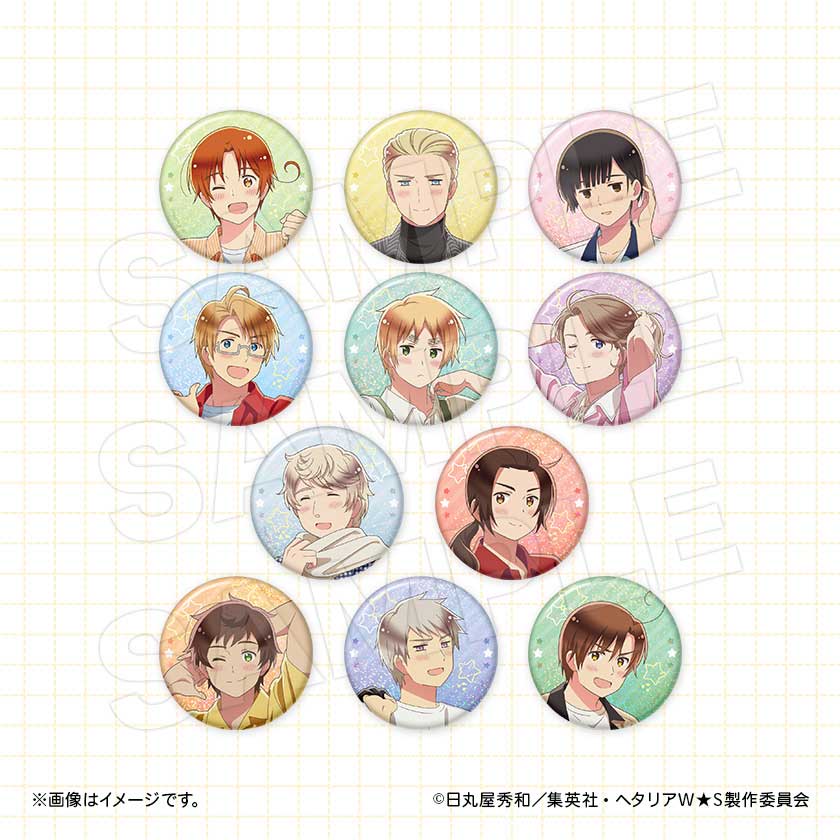 トレーディンググリッター缶バッジ 単品のサンプル画像